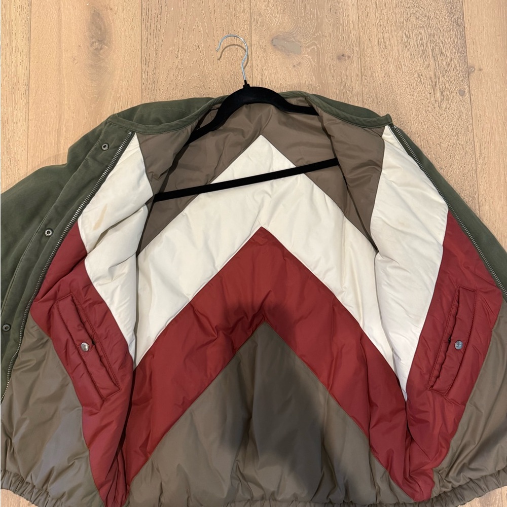 Olive Green Women's Jacket - Picture 3 of 4